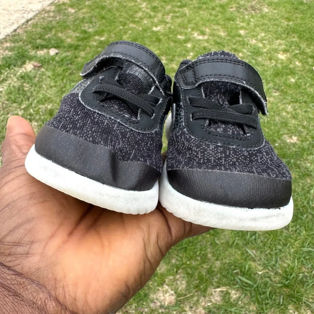 Nike Flex Contact Toddler Boy Sneakers Size 7‎ Black Shoes